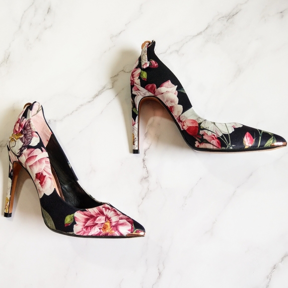 🍒NIB🍒 TED BAKER FLORAL IGUAZU PUMPS - Picture 12 of 16